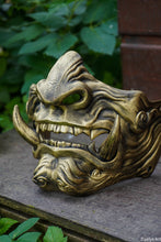 Charger l'image dans la galerie, Masque mempo, masque Oni, masque mempo oni, masque samouraï, cosplay samouraï, cosplay Oni, masque démon japonais
