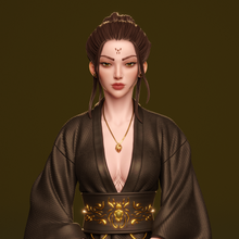 Charger l'image dans la galerie, figurine a peindre, figurine spider queen, figurine geisha