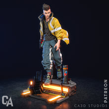 Load image into Gallery viewer, figurine david cyberpunk, david martinez, cyberpunk 2077