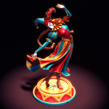 Charger l'image dans la galerie, figurine Jester, figurine bouffon, figurine a peindre