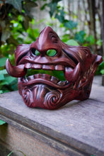 Charger l'image dans la galerie, masque japonais, masque samouraï, oni, kitsune, masque hannya, samurai mask, japanese mask, japon, japan, manga, anime, demon slayer, naruto, cosplay, Daëlys Art