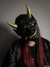Charger l'image dans la galerie, Masque oni, masque démon japonais, décoration japonaise, folklore japonais, japon traditionnel, Yokaï, Hannya, Daëlys Art