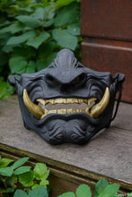Charger l'image dans la galerie, Masque mempo, masque Oni, masque mempo oni, masque samouraï, cosplay samouraï, cosplay Oni, masque démon japonais