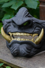 Charger l'image dans la galerie, Masque mempo, masque Oni, masque mempo oni, masque samouraï, cosplay samouraï, cosplay Oni, masque démon japonais