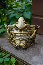 Charger l'image dans la galerie, Masque mempo, masque Oni, masque mempo oni, masque samouraï, cosplay samouraï, cosplay Oni, masque démon japonais