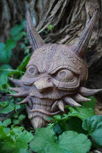 Charger l'image dans la galerie, Masque de Majora, Masque Hannya, Majora's Mask x Hannya, Majora's Mask japanese version, wooden mask, zelda, zelda majora"s mask, zelda ocarina of time, Daëlys Art