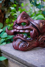 Charger l'image dans la galerie, masque japonais, masque samouraï, oni, kitsune, masque hannya, samurai mask, japanese mask, japon, japan, manga, anime, demon slayer, naruto, cosplay, Daëlys Art