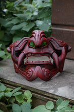 Charger l'image dans la galerie, Masque mempo, masque Oni, masque mempo oni, masque samouraï, cosplay samouraï, cosplay Oni, masque démon japonais