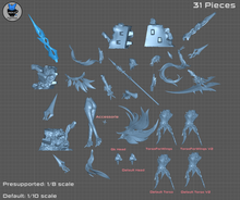 Load image into Gallery viewer, Figure to paint - Arlecchino - Genshin