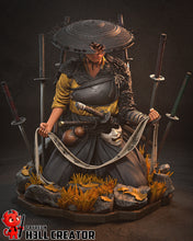 Charger l'image dans la galerie, figurine Atsu ghost of Yotei, figurine Ghost of Yotei, Samourai, figurine a peindre