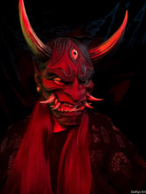 Charger l'image dans la galerie, Masque Hannya, masque japonais, masque oni, yokaï, masque décoratif japonais, cosplay, décoration japonaise, Daëlys Art