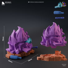 Load image into Gallery viewer, figurine ghibli, figurine calcifer, figurine a peindre, figurine chateau ambulant