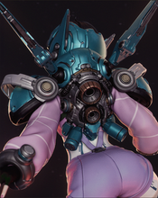 Load image into Gallery viewer, figurine a peindre, figurine de collection, figurine cyberpunk, figurine sci-fi, anime