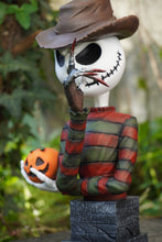 Load image into Gallery viewer, Jack Skellington, Freddy Krueger, buste jack skellington, l'étrange noël de monsieur jack, nightmare before christmas, Daëlys Art