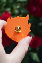 Charger l'image dans la galerie, Pin's Calcifer, Pin's Ghibli, Magnet Calcifer, Magnet Ghibli, Le château ambulant, Howl moving castle, Daëlys Art