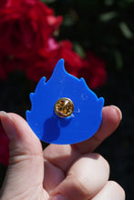 Charger l'image dans la galerie, Pin's Calcifer, Pin's Ghibli, Magnet Calcifer, Magnet Ghibli, Le château ambulant, Howl moving castle, Daëlys Art