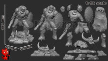 Load image into Gallery viewer, figurine doom, figurine doom guy, doom dark ages, figurine a peindre