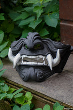 Charger l'image dans la galerie, Masque mempo, masque Oni, masque mempo oni, masque samouraï, cosplay samouraï, cosplay Oni, masque démon japonais