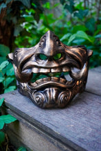 Load image into Gallery viewer, masque japonais, masque samouraï, oni, kitsune, masque hannya, samurai mask, japanese mask, japon, japan, manga, anime, demon slayer, naruto, cosplay, Daëlys Art