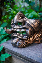 Load image into Gallery viewer, masque japonais, masque samouraï, oni, kitsune, masque hannya, samurai mask, japanese mask, japon, japan, manga, anime, demon slayer, naruto, cosplay, Daëlys Art