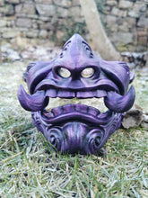Charger l'image dans la galerie, masque japonais, masque samouraï, oni, kitsune, masque hannya, samurai mask, japanese mask, japon, japan, manga, anime, demon slayer, naruto, cosplay, Daëlys Art