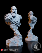 Charger l'image dans la galerie, Gof of war, buste god of war, buste kratos, figurine kratos, nordique, viking, mythologie, Daëlys Art