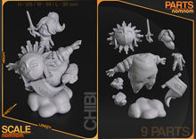 Load image into Gallery viewer, Figurine Esquie, figurine Maelle, Expedition 33, Clair obscur expedition 33, figurine verso, figurine lune, figurine Gustave, figurine Sciel, Monoco, Renoir