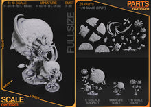 Load image into Gallery viewer, figurine skull kid, figurine zelda, figurine a peindre, zelda majora's mask