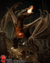 Load image into Gallery viewer, figurine bilbo sacquet, figurine seigneur des anneaux, le hobbit, figurine a peindre, figurine smaug