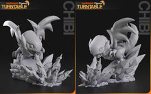 Charger l'image dans la galerie, dragon blanc aux yeux bleus, yu gi oh, figurine a peindre, figurine chibi dragon