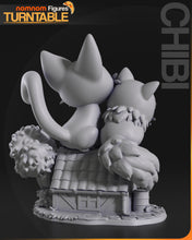 Load image into Gallery viewer, kiki la petite sorcière, kiki delivery service, jiji lily, jiji cat, ghibli, chibi