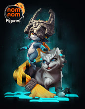 Load image into Gallery viewer, Zelda, twilight princess, midona, link, figurine zelda, figurine résine à peindre