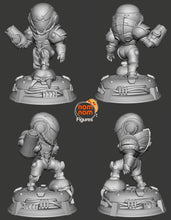 Load image into Gallery viewer, metroid, chibi metroid, samus, samus aran , figurine metroid, figurine samus