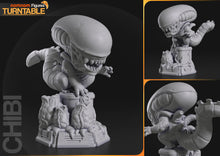 Load image into Gallery viewer, Alien, Xenomorph, Chibi, figurine à peindre, diorama