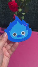 Load and play video in Gallery viewer, Calcifer, décoration murale Calcifer, ghibli, mignon, décoration mignonne, Daëlys Art, sous verre Ghibli, Jiji, Totoro
