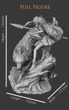 Charger l'image dans la galerie, Princesse Mononoké, ghibli, figurine San, figurine à peindre, loup