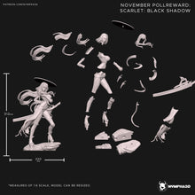 Load image into Gallery viewer, figurine a peindre, figurine femme cybersamurai