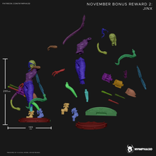 Load image into Gallery viewer, figurine a peindre, figurine jinx, arcane, league of legends