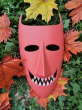 Load image into Gallery viewer, Masque Am Stram Gram, Shock Lock Barrel mask, cosplay jack skellington, nightmare before christmas mask, nightmare before christmas cosplay, l'étrange noël de monsieur Jack, Jack Skellington, Cosplay Halloween, Déguisement halloween, Daëlys Art