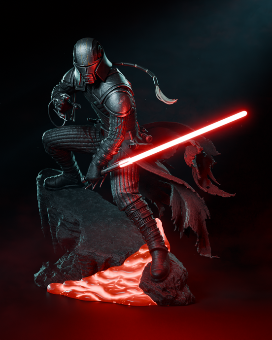 figurine star wars Starkiller, figurine a peindre, Sith star wars the force unleashed