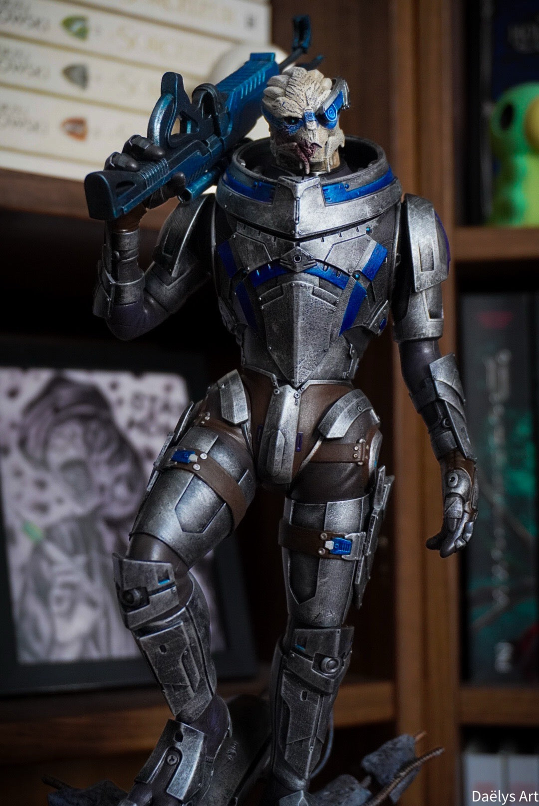 Figurine Garrus, figurine Mass Effect, figurine a peindre, figurine de collection, John Sheppard