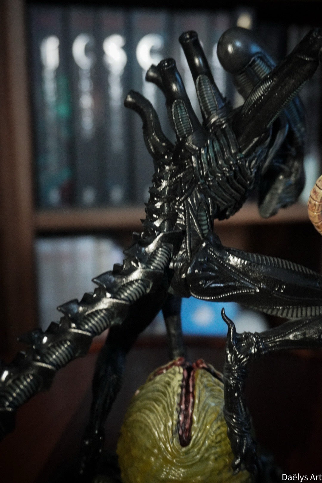 Figurine xenomorph, figurine Alien, figurine de collection, film d’horreur, facehugger
