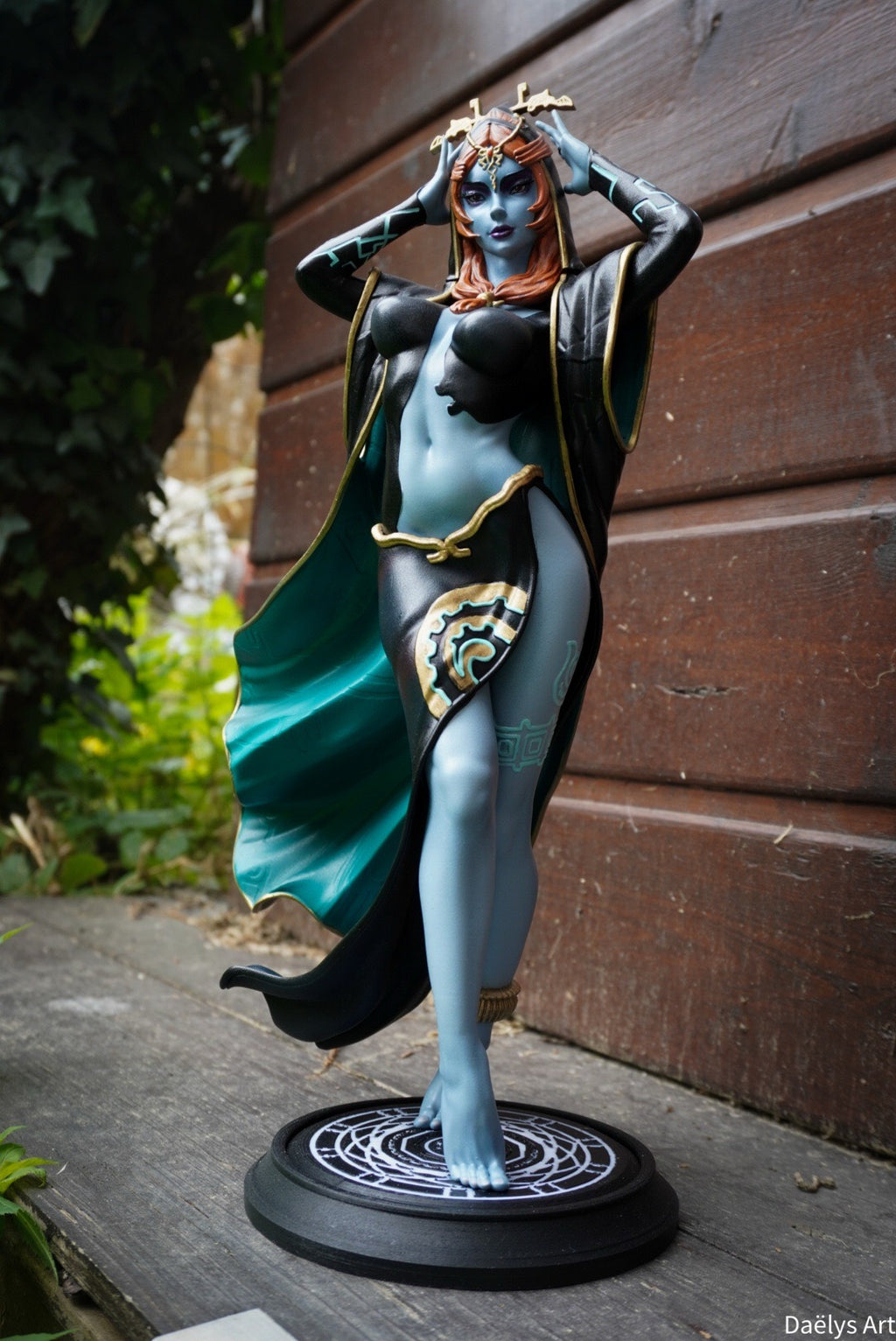 figurine midona, figurine zelda, link, twilight princess, figurine a peindre