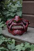 Masque mempo, masque Oni, masque mempo oni, masque samouraï, cosplay samouraï, cosplay Oni, masque démon japonais