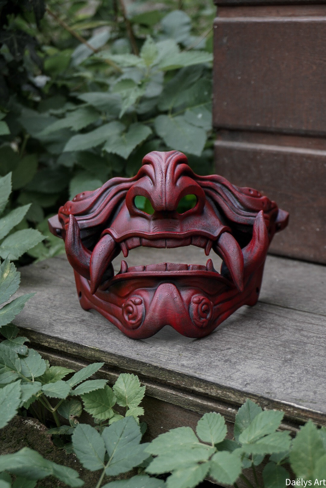 Masque mempo, masque Oni, masque mempo oni, masque samouraï, cosplay samouraï, cosplay Oni, masque démon japonais