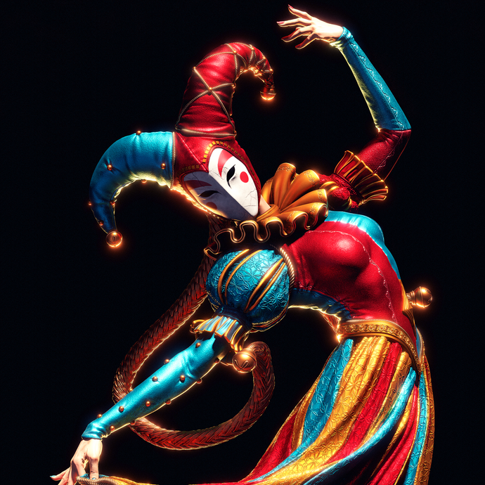 figurine Jester, figurine bouffon, figurine a peindre