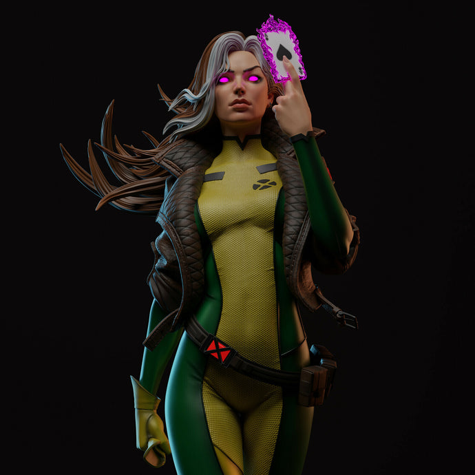 figurine rogue xmen, figurine xmen, xmen, marvel, rogue, figurine a peindre