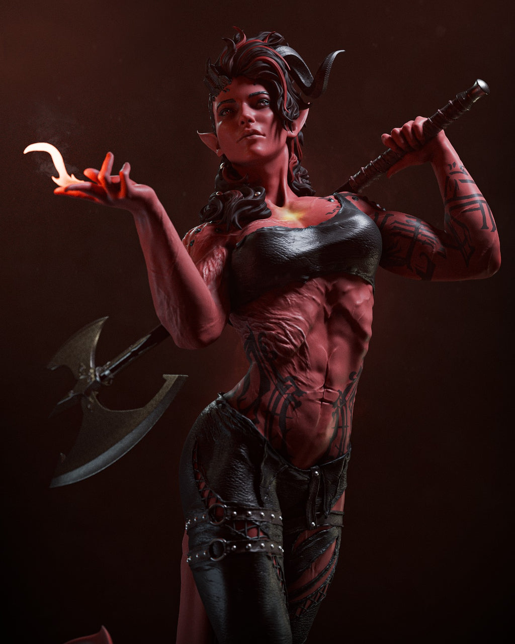 figurine karlach, figurine baldur's gate, karlach, figurine astarion, figurine ombrecoeur, shadowheart, figurine lae'zel, donjons et dragons