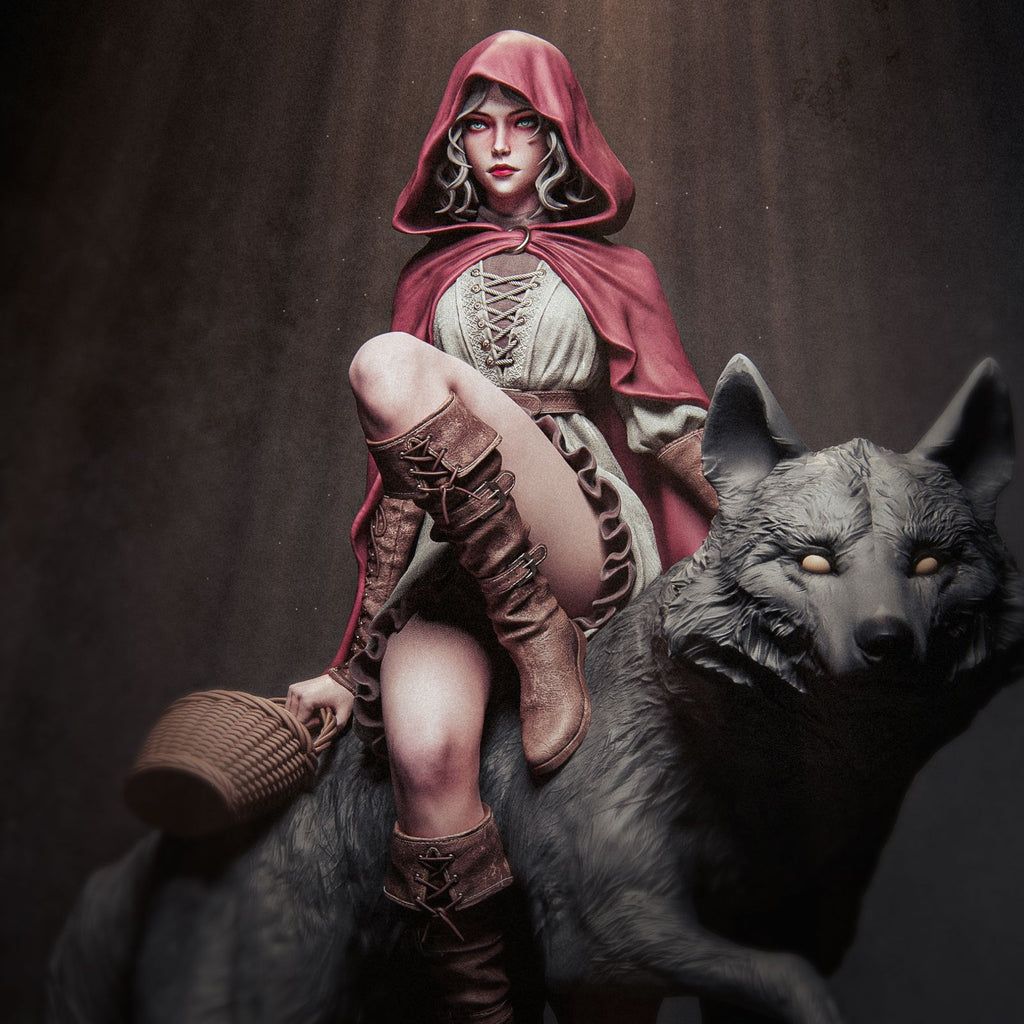Figurine to paint - Little Red Riding Hood