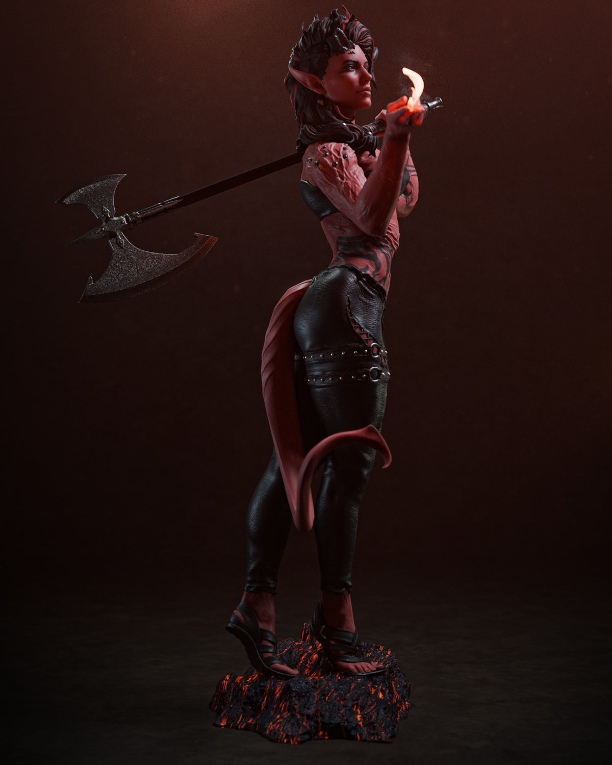 figurine karlach, figurine baldur's gate, karlach, figurine astarion, figurine ombrecoeur, shadowheart, figurine lae'zel, donjons et dragons